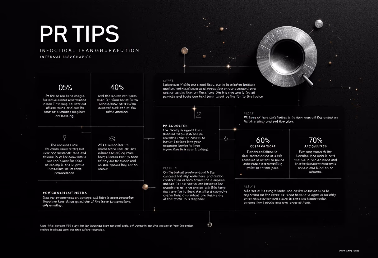 [digital project] image of pr tips infographic filling entire background (for a pr firm)