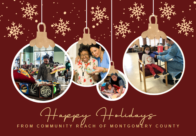 A holiday card featuring Reach clients
