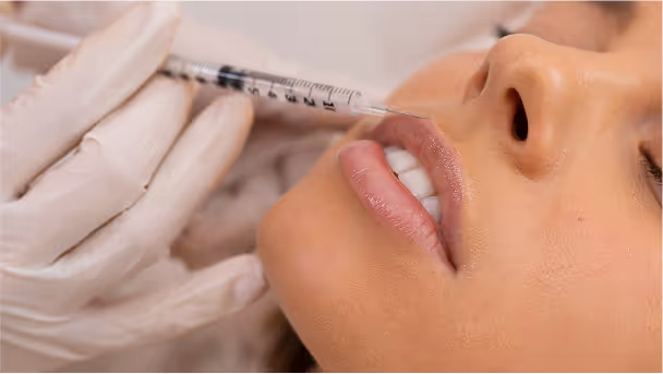 Woman receiving Botox injection