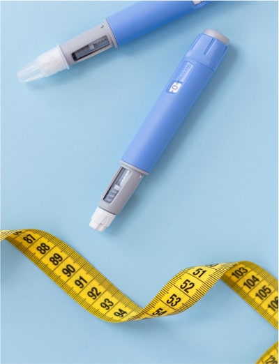 Tape measure and medication for weight loss