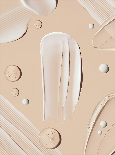 Cosmetic cream smears