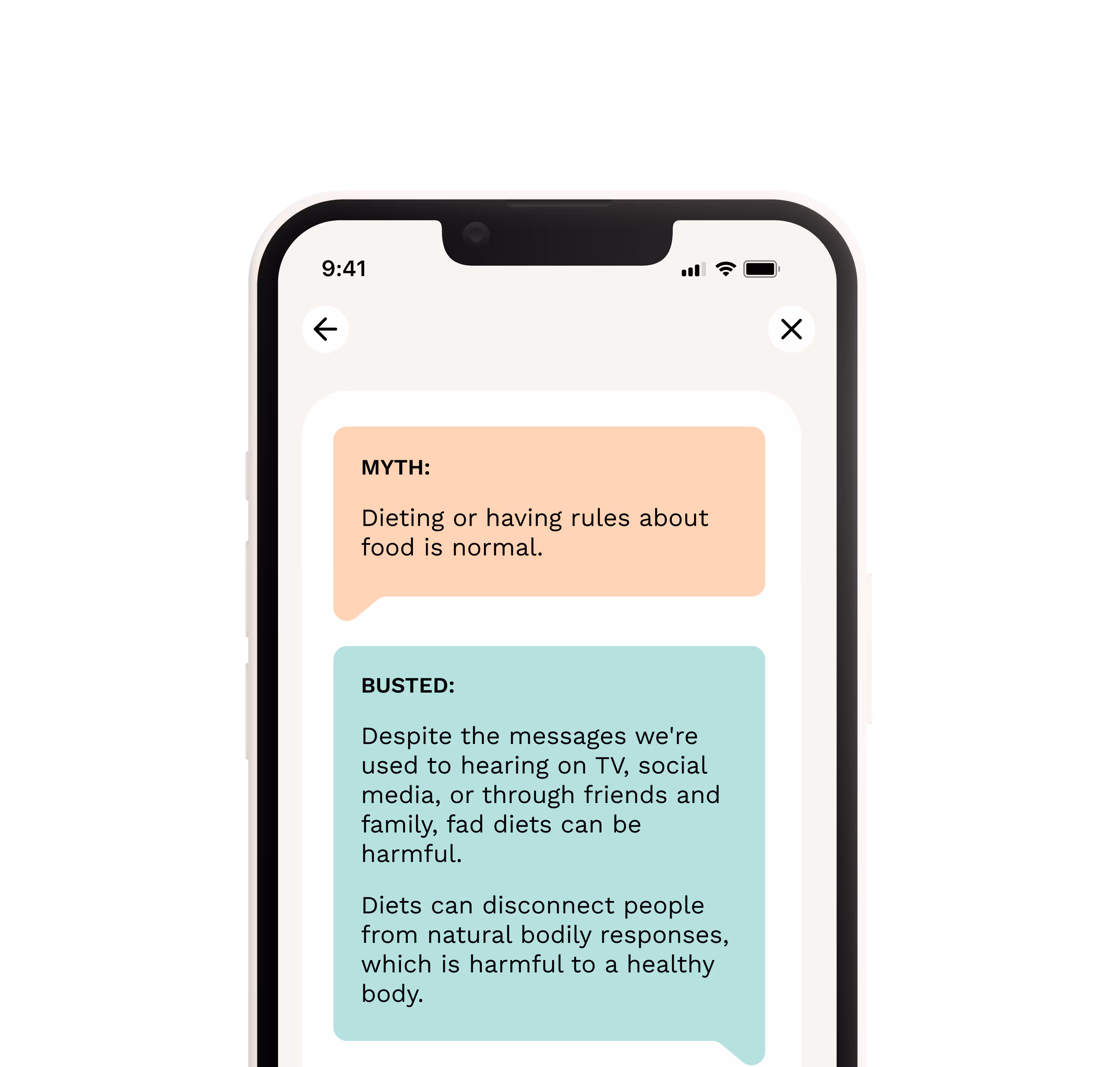 iPhone screen displaying MOST activity