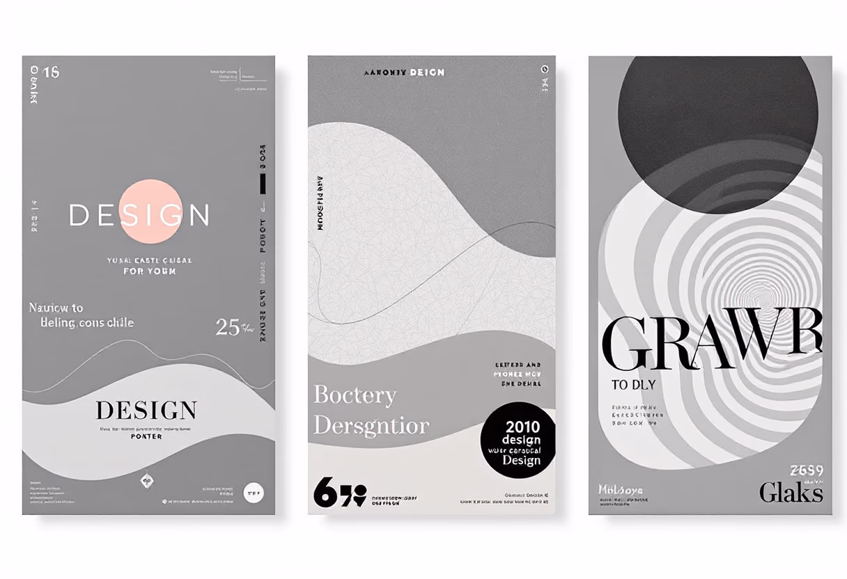 {digital project} image of poster designs (for a graphic design studio)