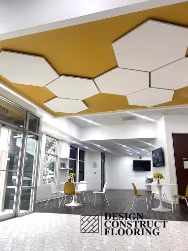 Photo of HoneyComb healthcare flooring installation in houston