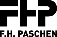 Logo for F.H Paschen general contractors.