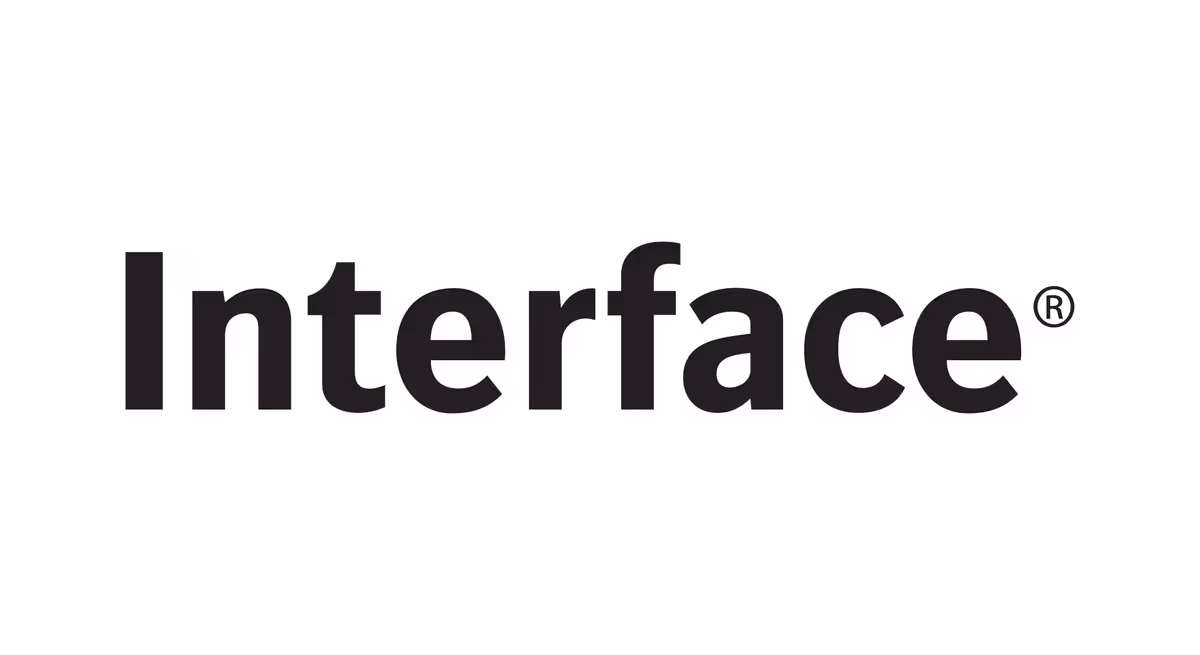 logo for interface flooring.