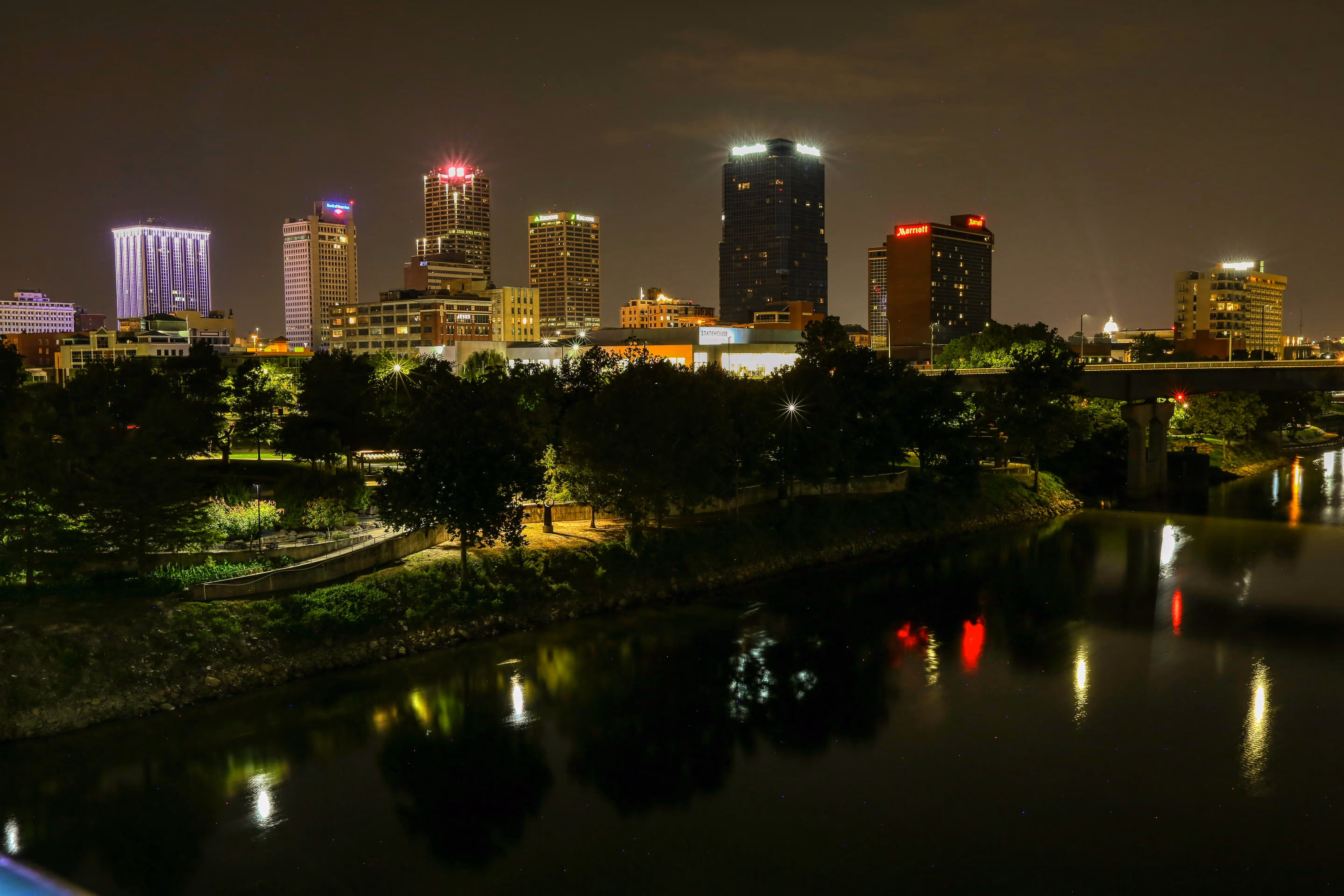A beautiful photo of Little Rock from the Arkansas River.