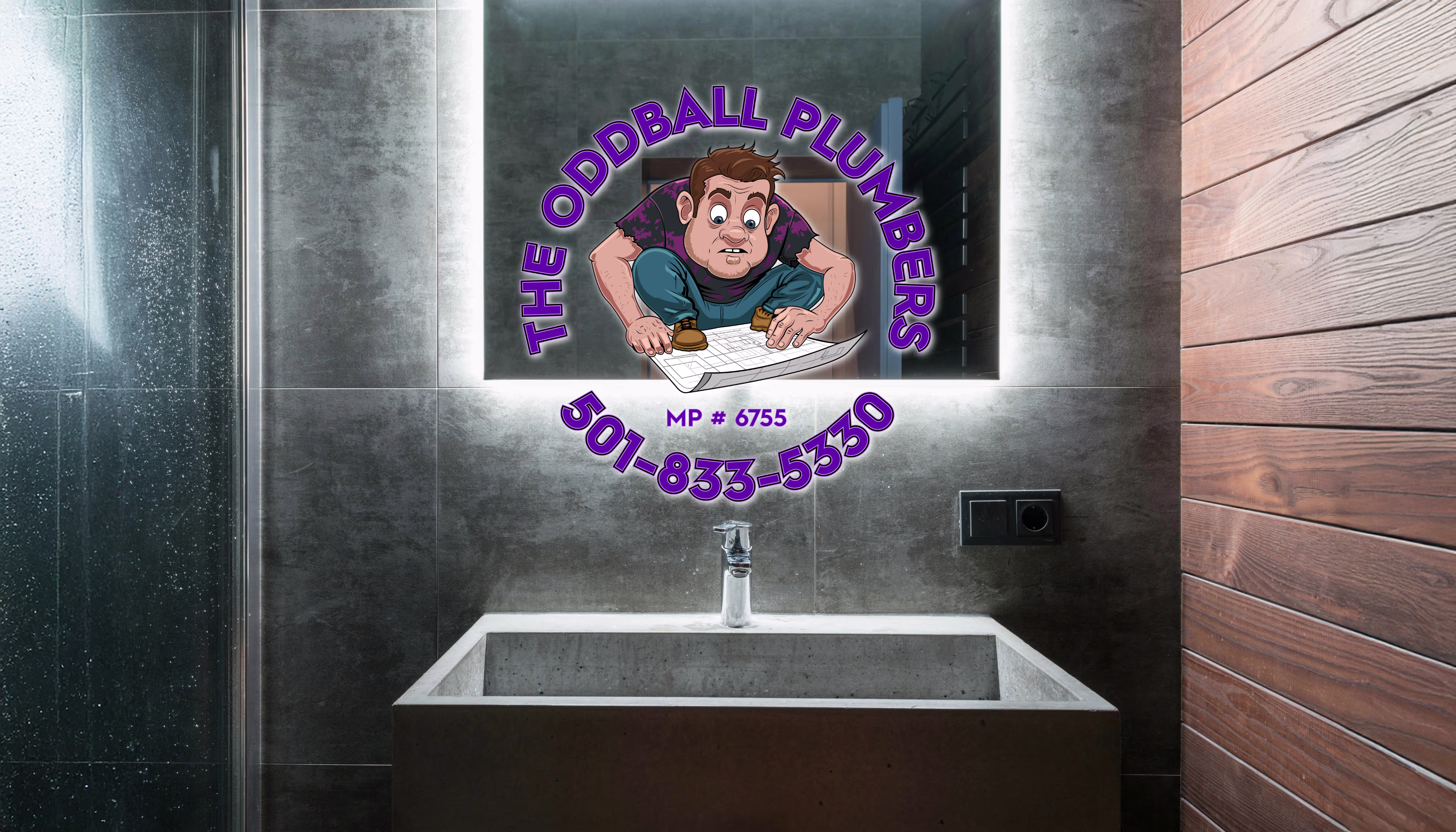 Rennovated bathroom with The OddBall Plumbers.
