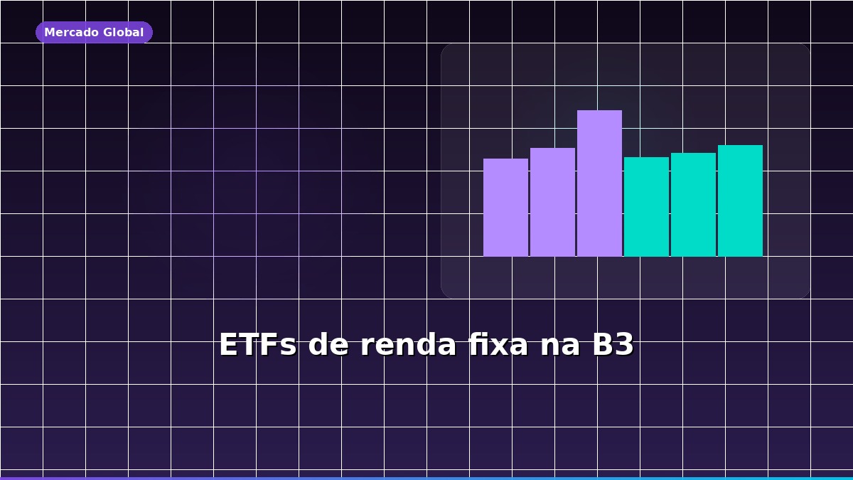 Gráfico de barras representando ETFs de renda fixa na B3