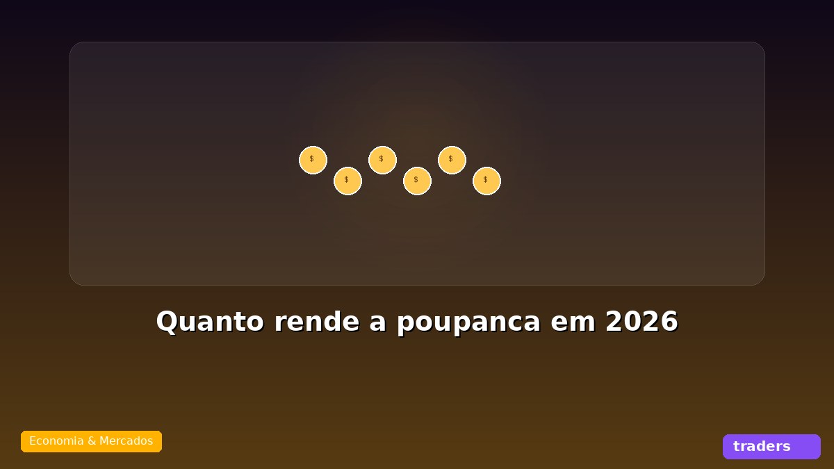 Quanto rende a poupança em 2026 (e por que rende pouco)