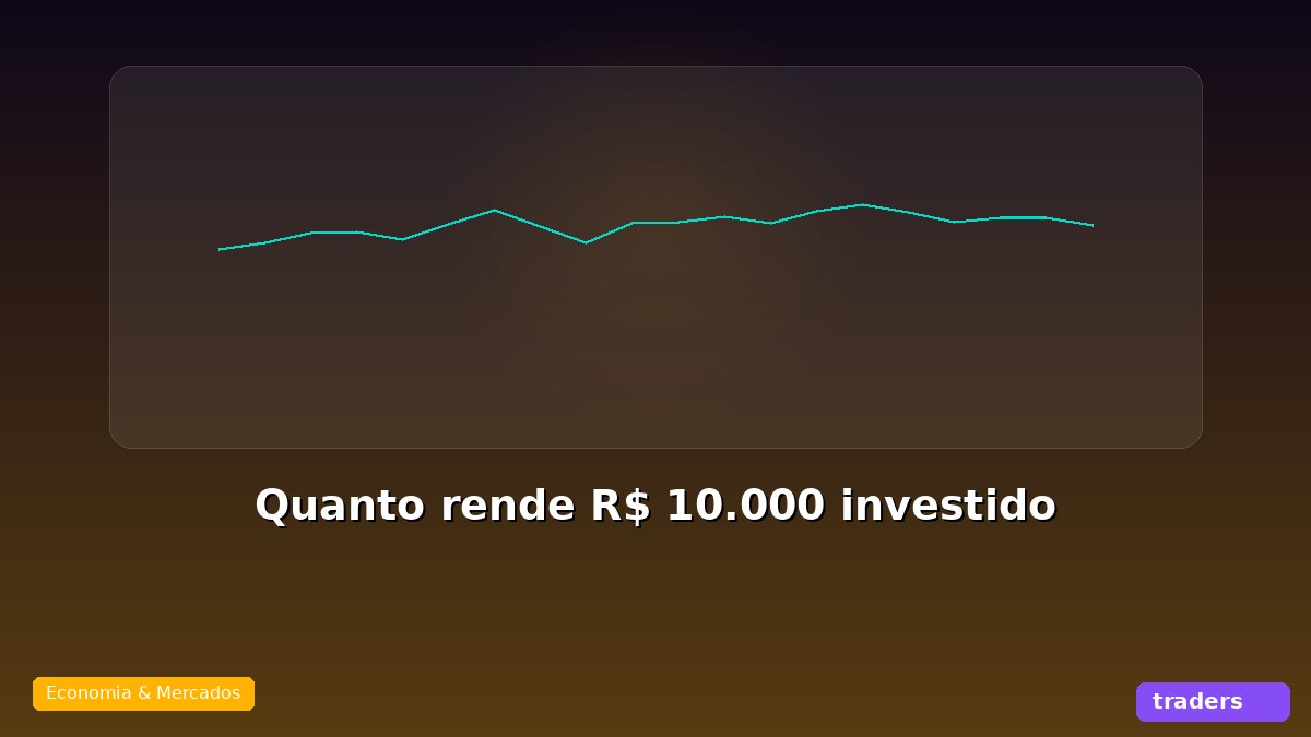 Quanto rende R$ 10.000 investido por mês