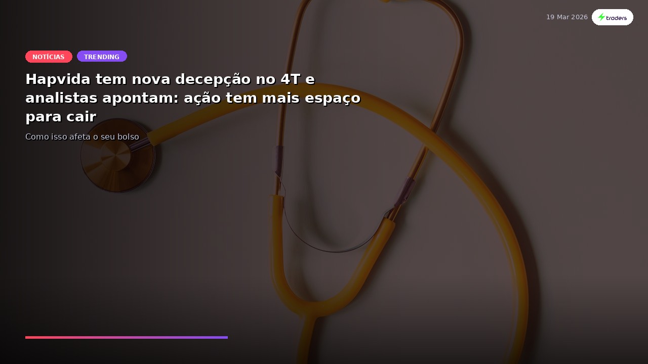 Hapvida tem nova decepção no 4T e analistas apontam: ação tem mais espaço para cair