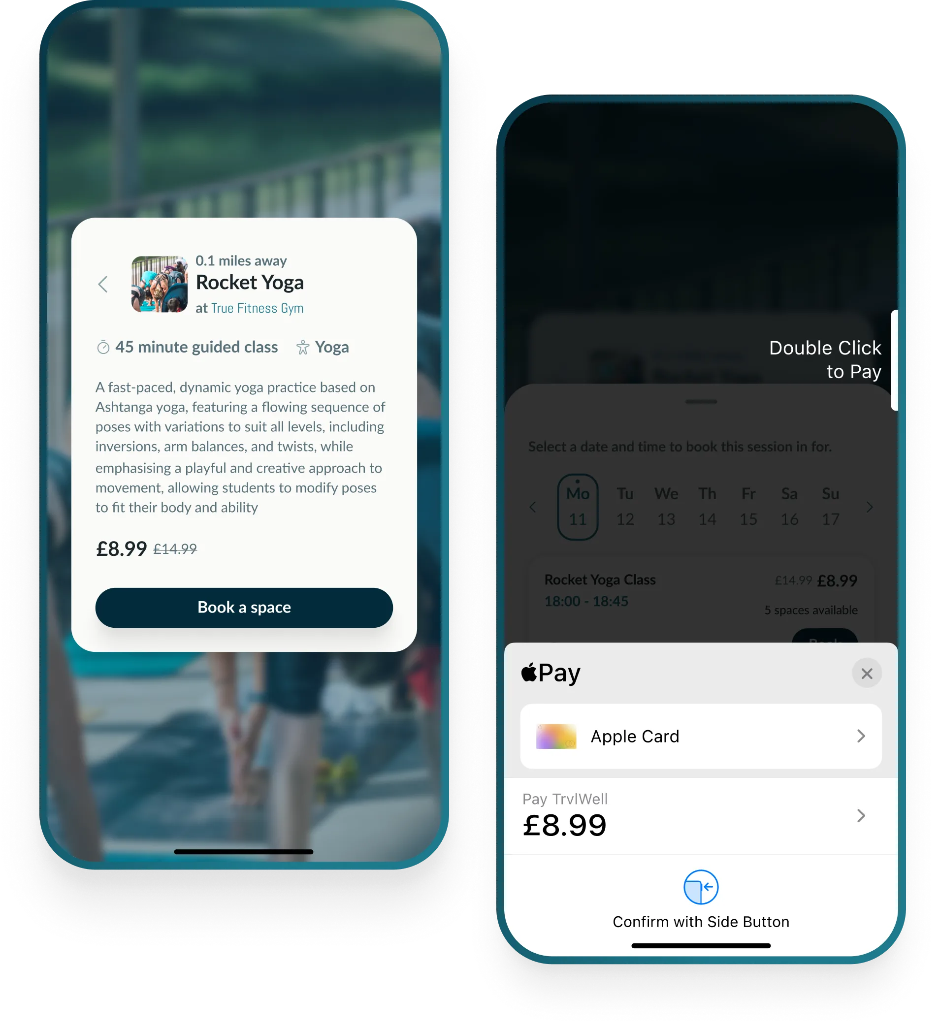 TrvlWell phone app screen