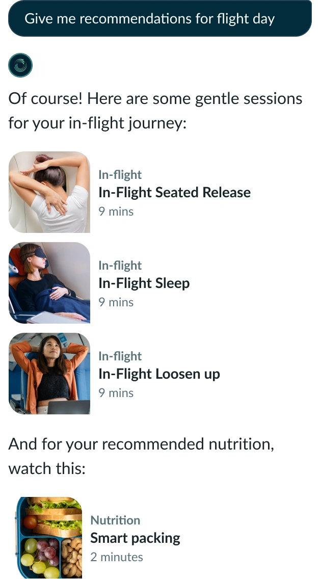 TrvlWell phone app screen