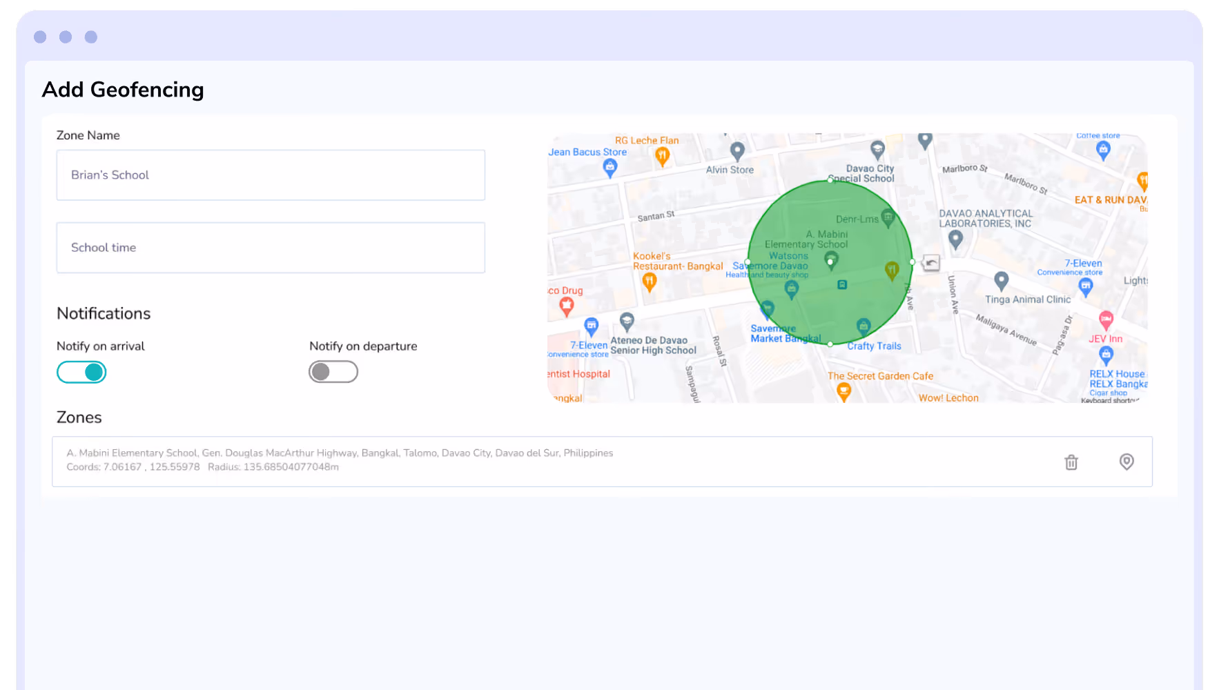 Geofencing