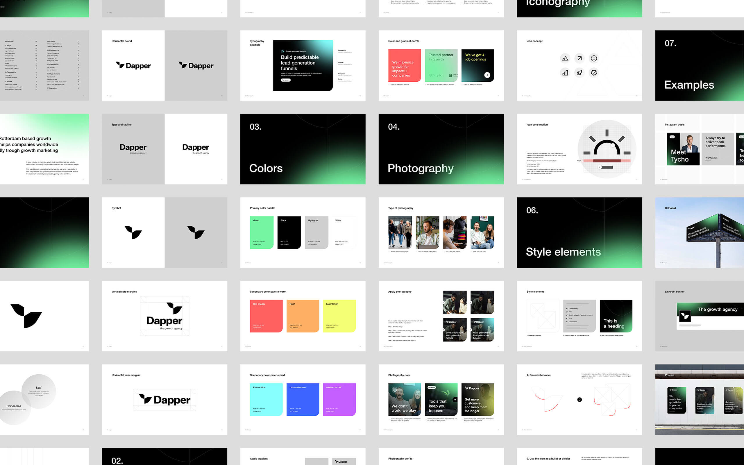 Parts of the style guide for Dapper.