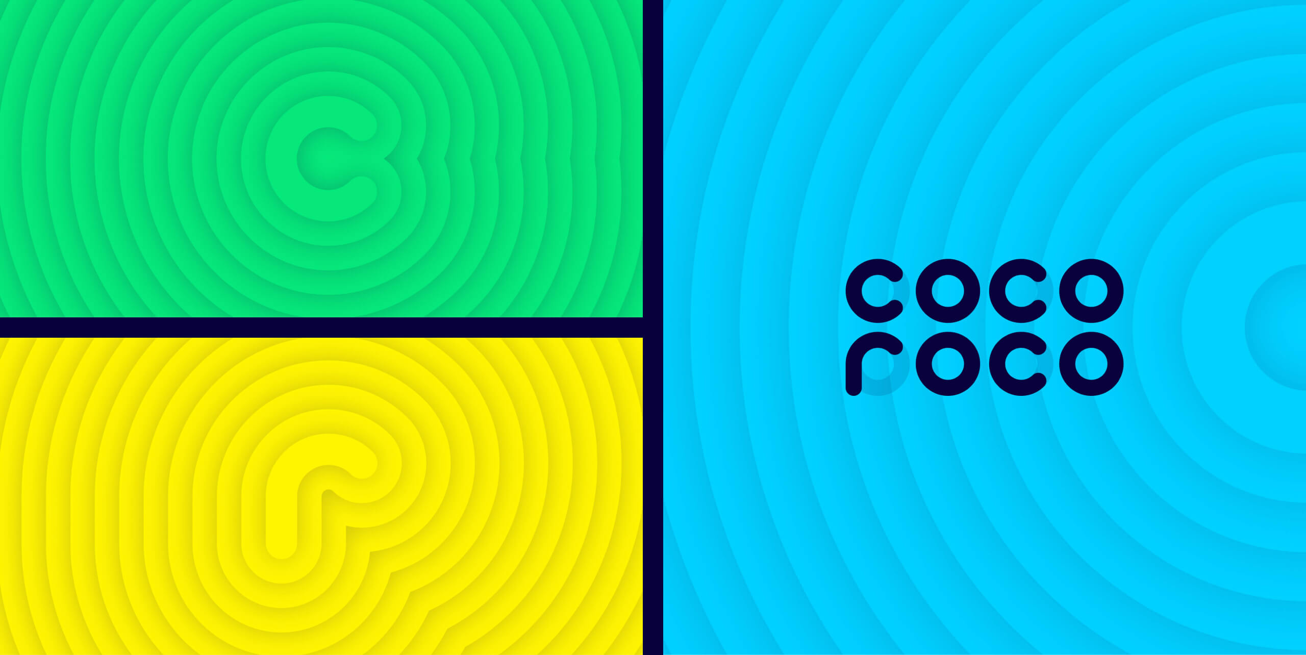 Examples of the patterns constructed from the three core letters.