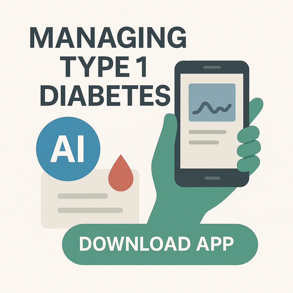 Mobile app for diabetics offering blood sugar log, insulin tracking, and calorie tracking