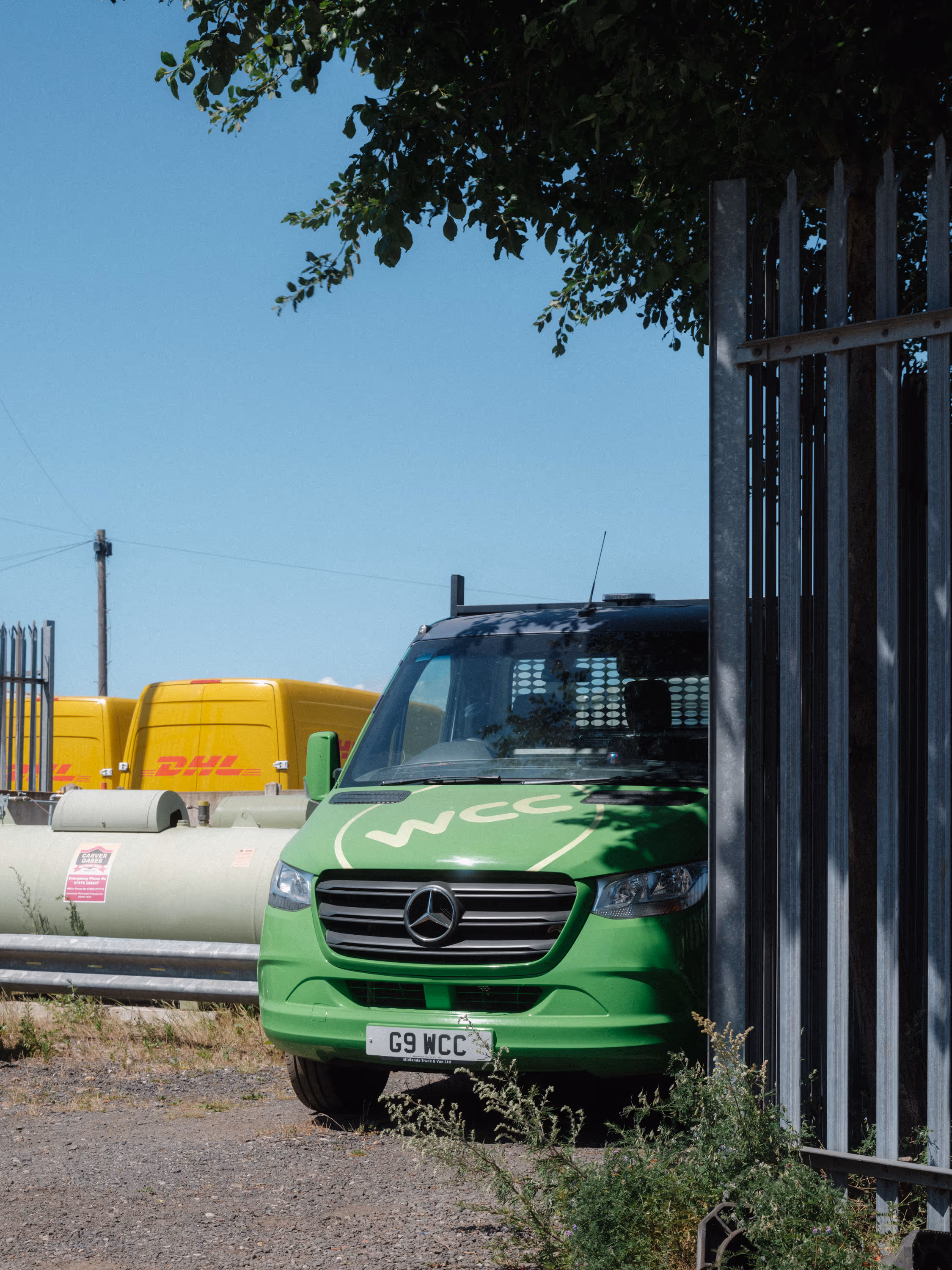 The WCC Mercedes curtain sider. 