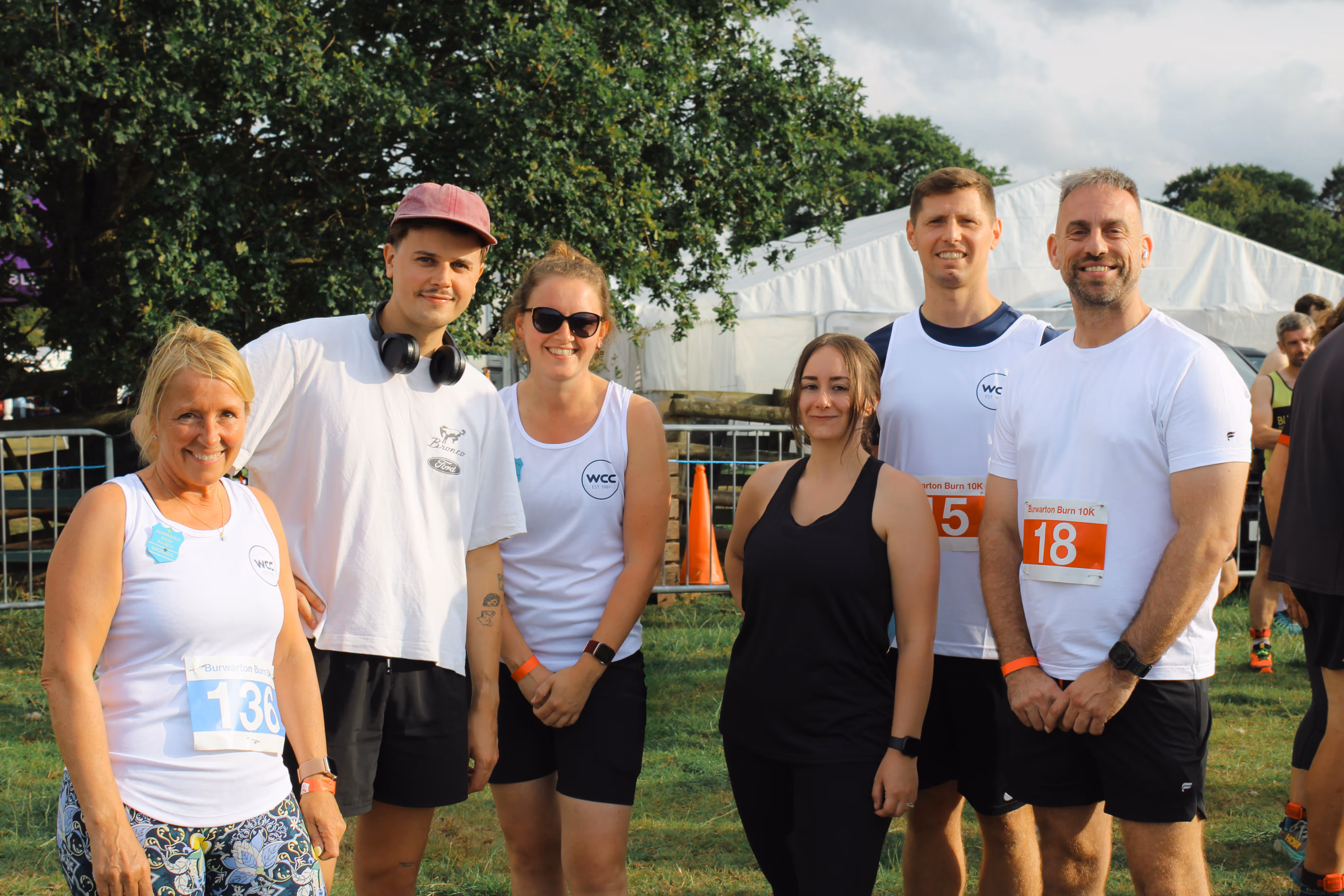 The WCC team doing a charity fun run.
