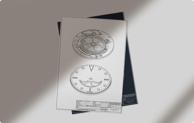 Technical timepiece plans