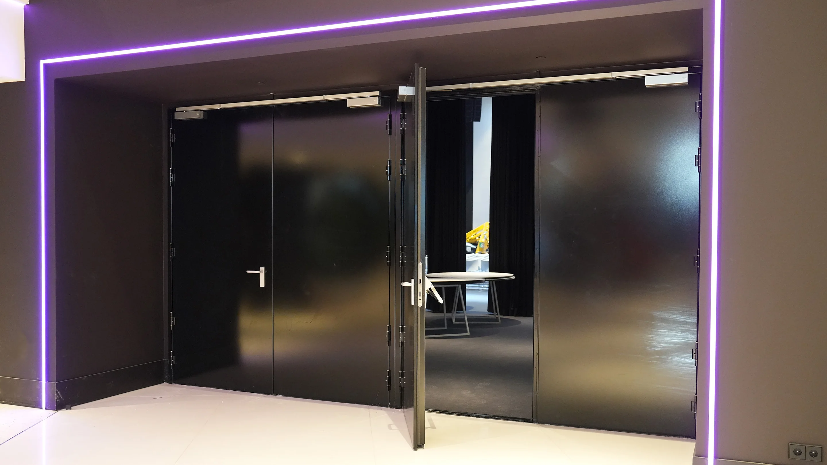 Open M-series doors from Merford at the NBC Congress Centre.