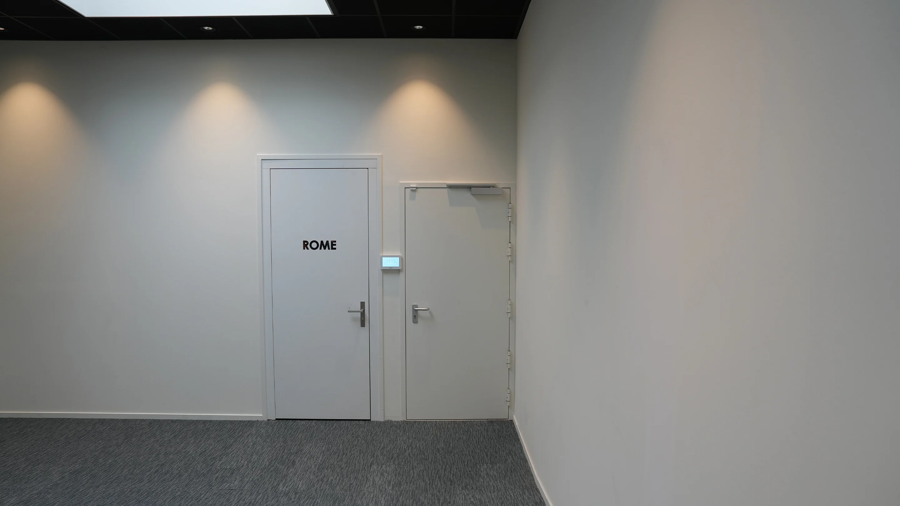White M-series doors from Merford at the NBC Congress Centre.