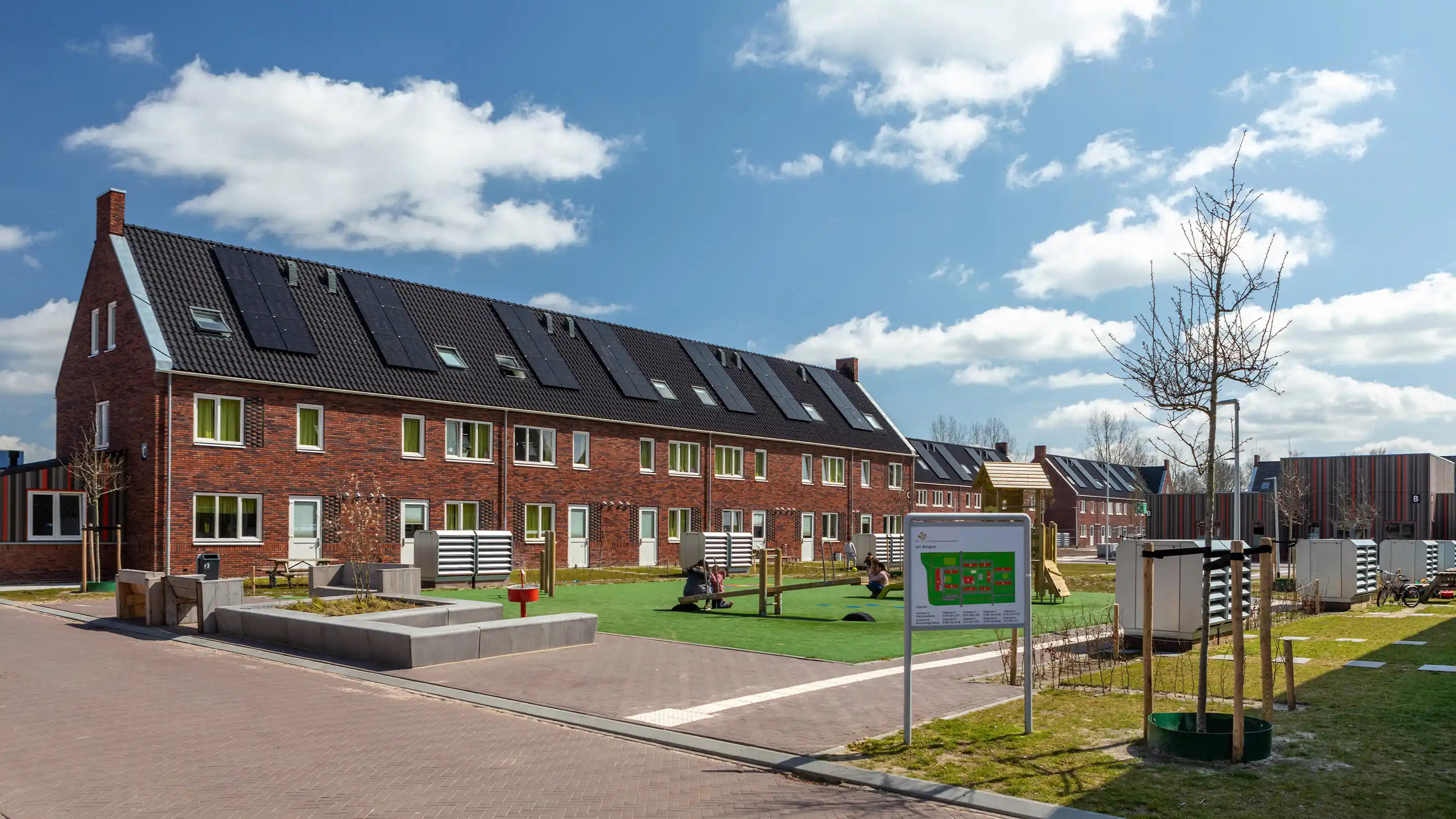 DICE noise control enclosures for the residential area of AZC in Burgum.