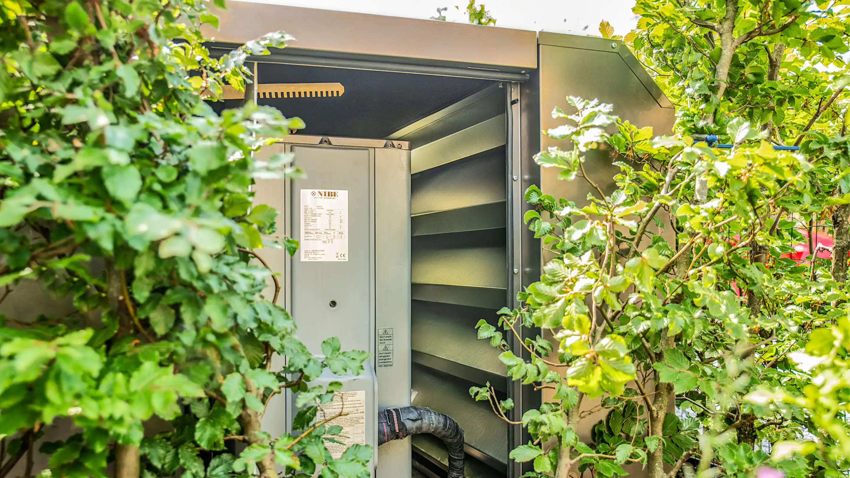 Merford's DICE noise control enclosure close-up in nature.
