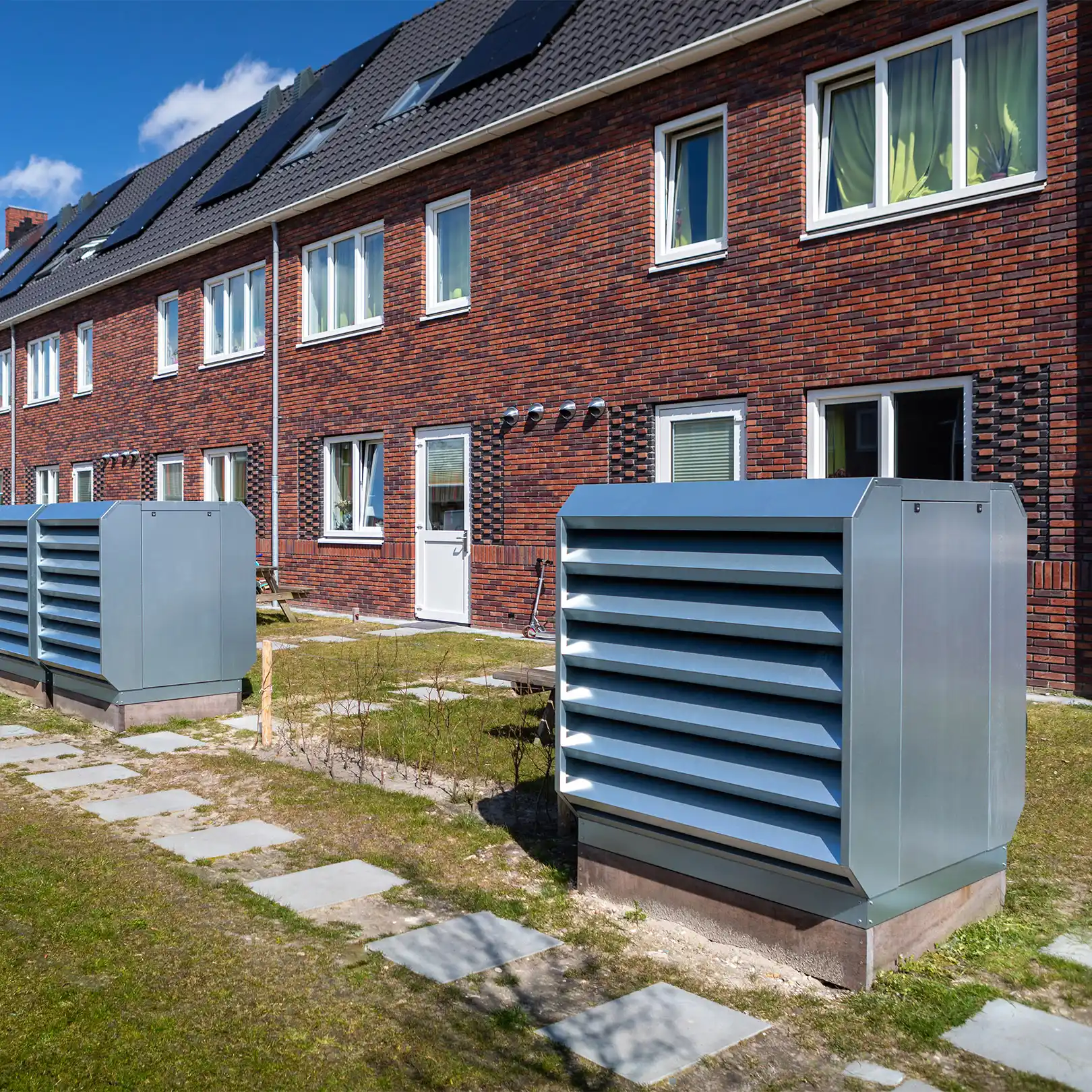 Merford heat pump enclosures at AZC Burgum.