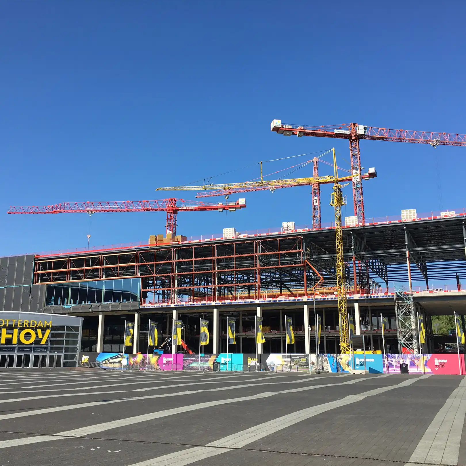 Construction at Rotterdam Ahoy.