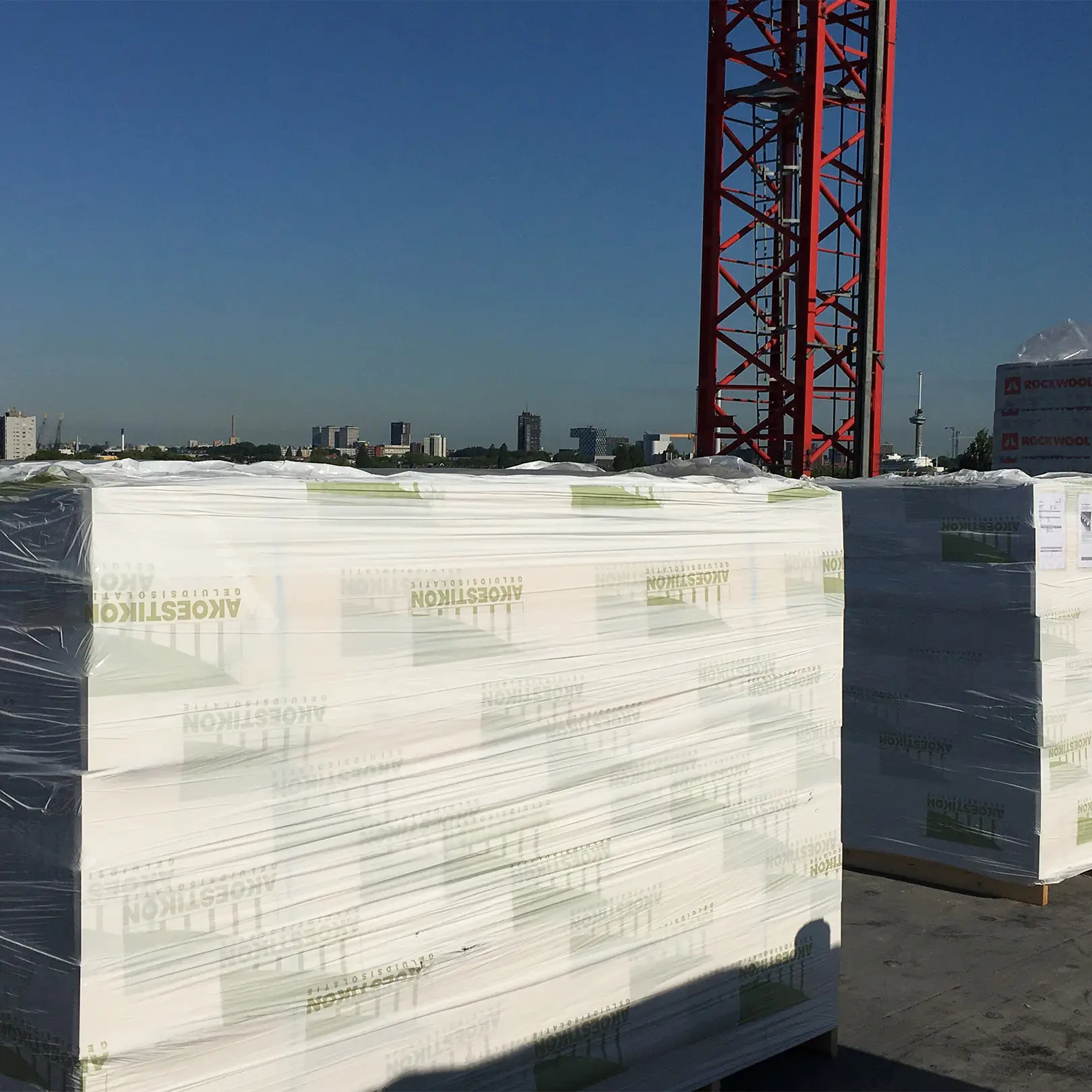 Akoestikon packaged at the roof of Rotterdam Ahoy.
