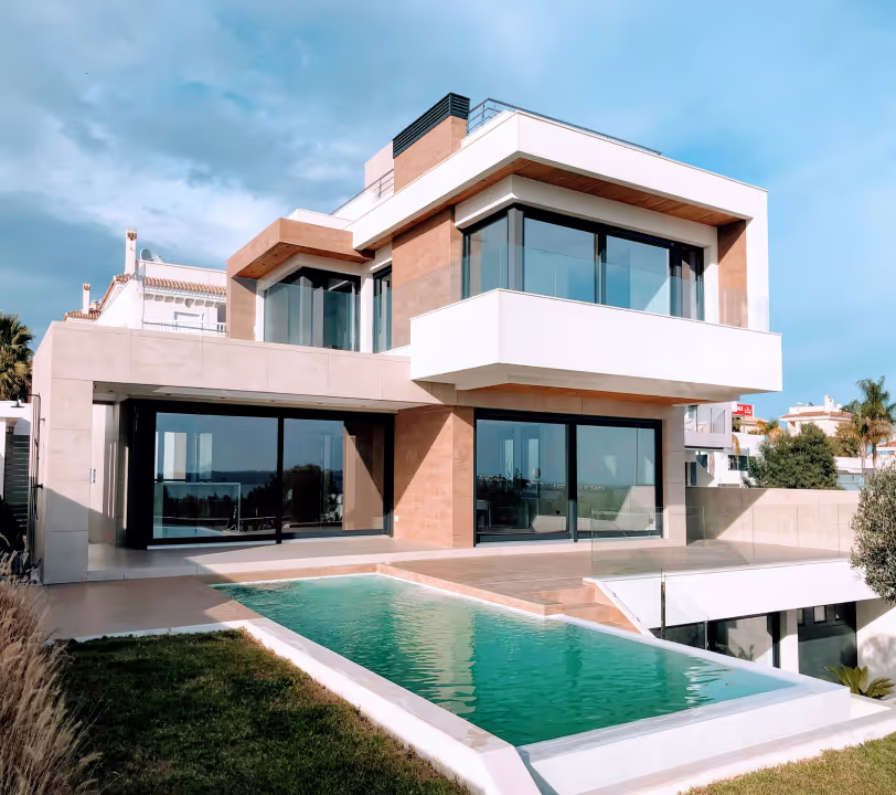Birchwood - Stylish suburban residence with open-plan design, rooftop deck, and eco-friendly solar panels.