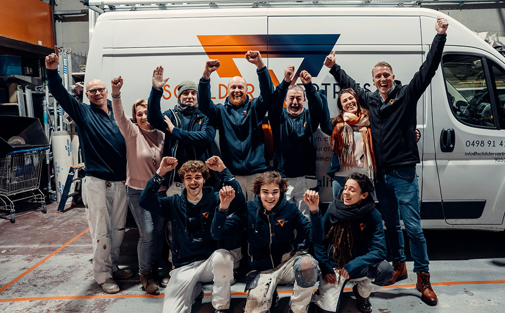 Schilder Vertriest Team Foto