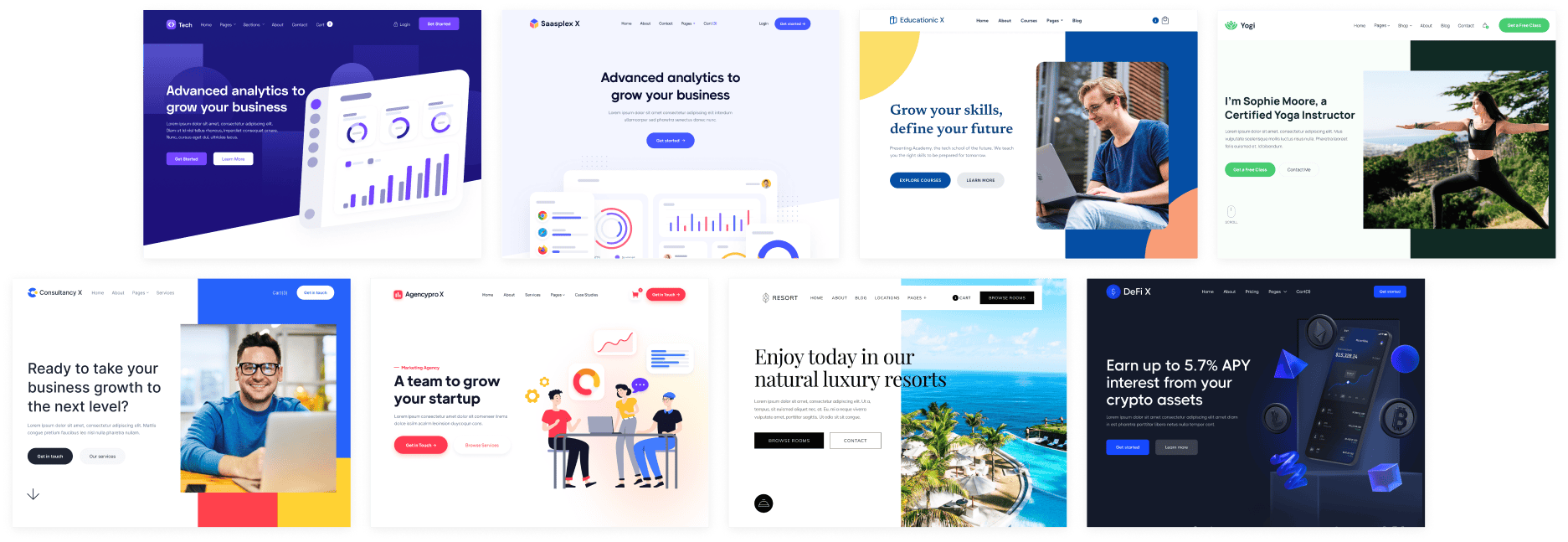 Brix Templates - Writing X Webflow Template