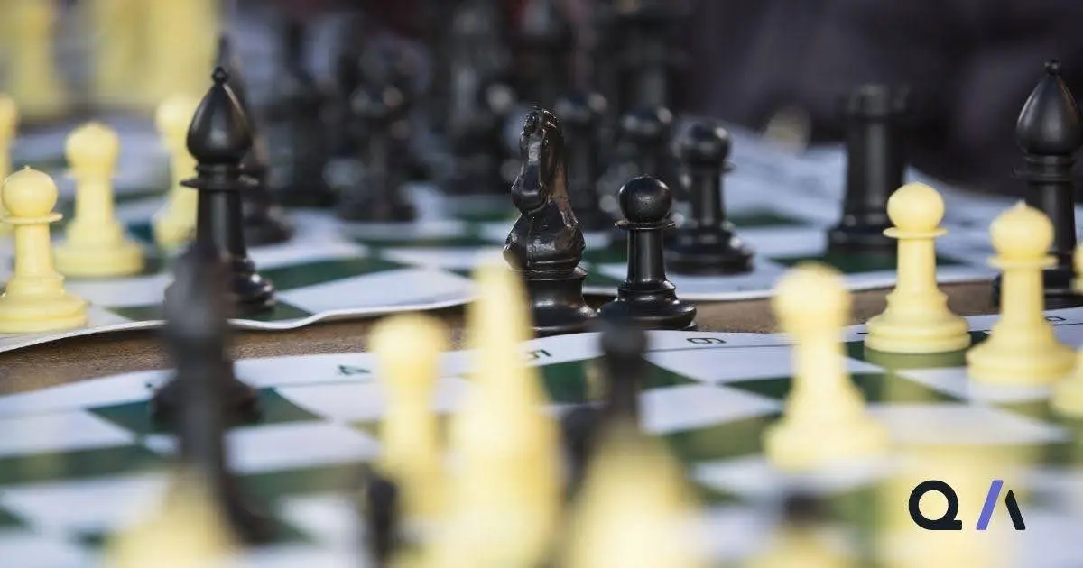 Chess pieces on a board symbolizing CFO decision-making, risk evaluation, and strategic alignment for enterprise business cases.