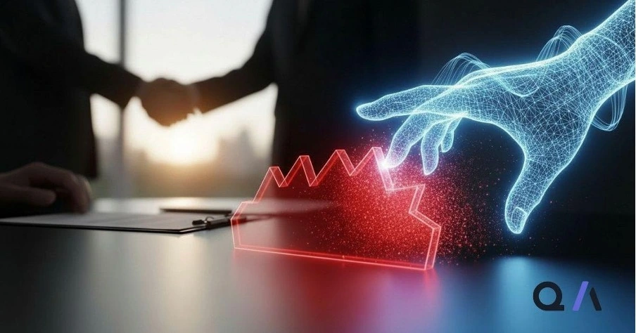 An image of a business case automation tool removing an obstacle to closing an enterprise sale