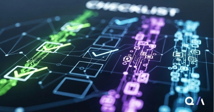 An abstract image of a checklist.