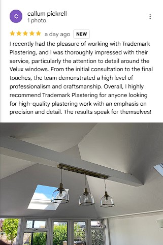 I recently had the pleasure of working with Trademark Plastering, and I was thoroughly impressed with their service, particularly the attention to detail around the Velux windows. From the initial consultation to the final touches, the team demonstrated a high level of professionalism and craftsmanship. Overall, I highly recommend Trademark Plastering for anyone looking for high-quality plastering work with an emphasis on precision and detail. The results speak for themselves!