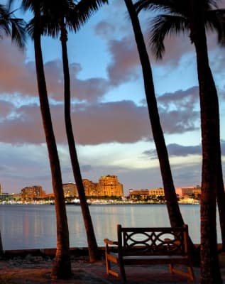 beautiful sunset in Palm Beach County
