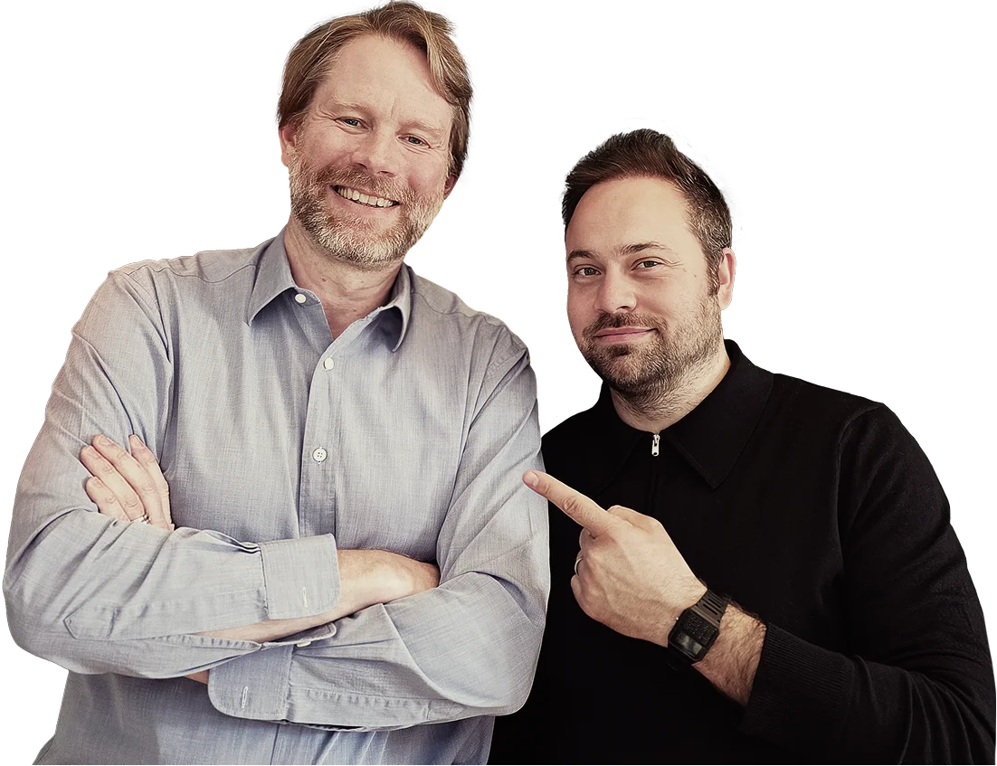 Photo de Éric Larchevêque et Nathan Benchimol