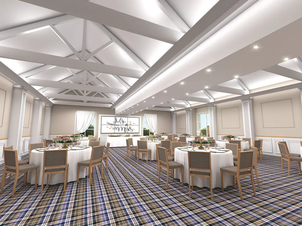 Carden Park Shooting Lodge wedding venue interior design