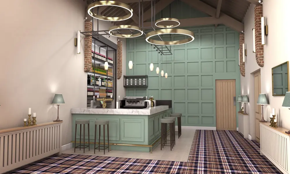 Carden Park Shooting Lodge wedding venue interior design