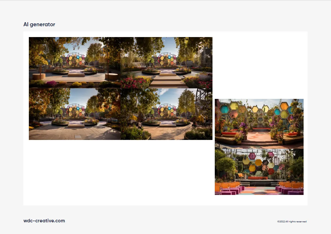 AI Generator mockups