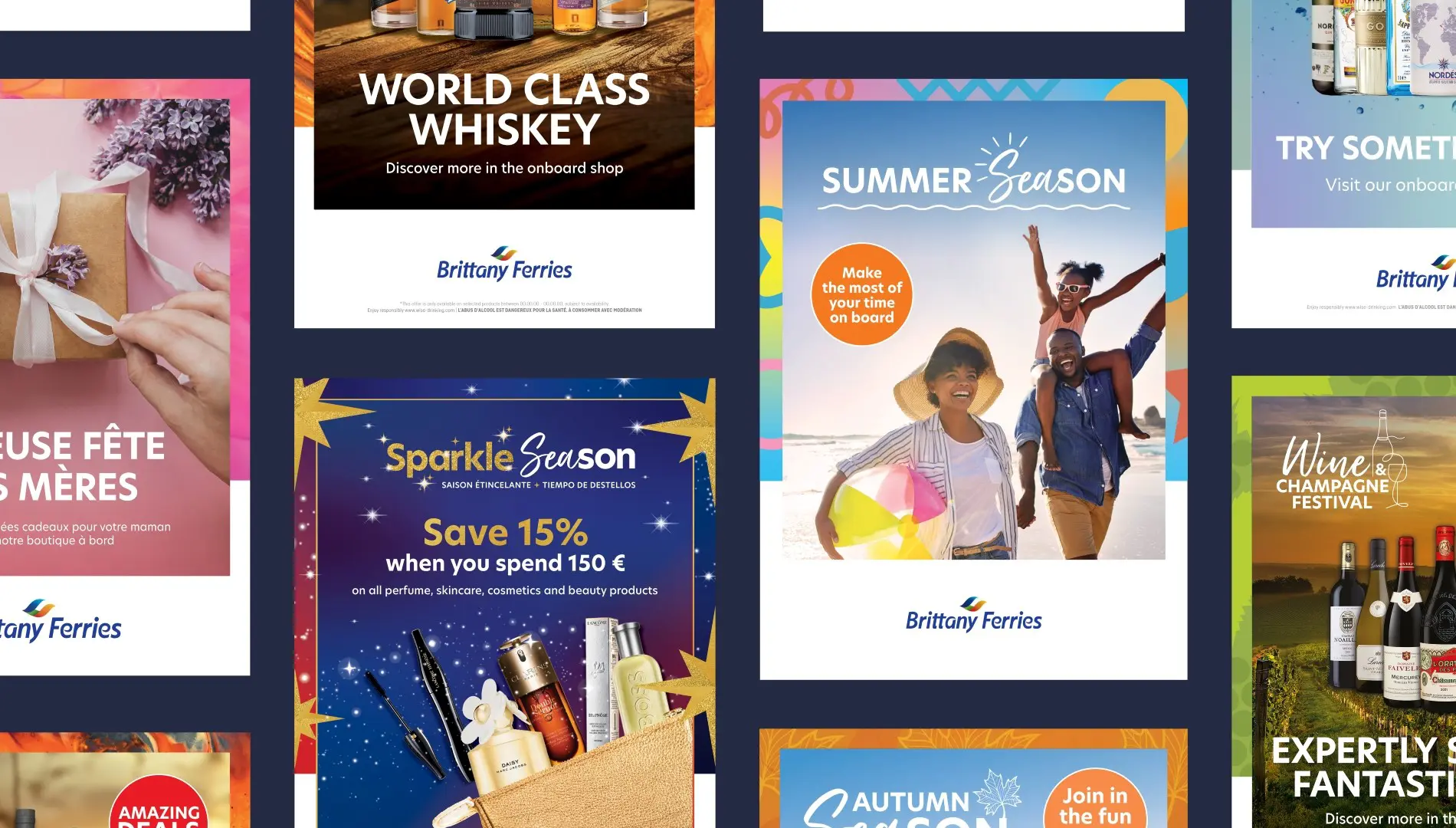 Brittany Ferries onboard communications design