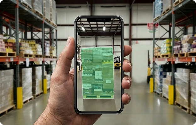 Mobile pallet dimensioner