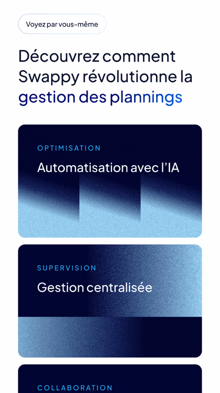 Visual of the Swappy landing page on smartphone 02