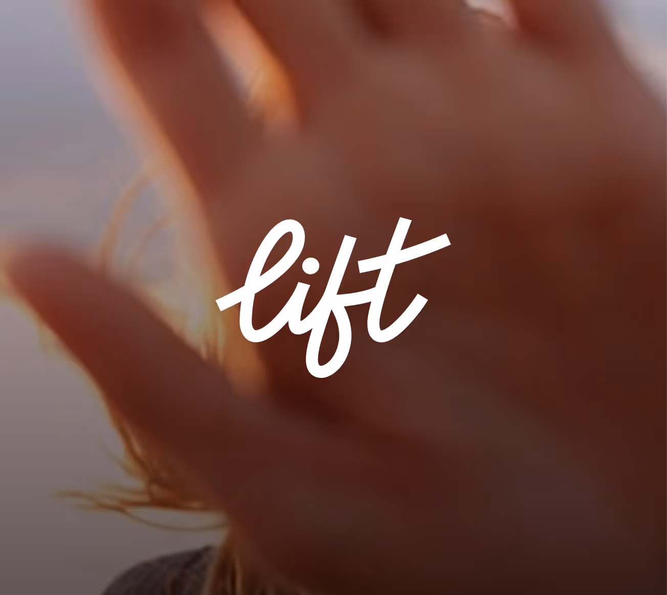 Lift logo design on an ambient visual