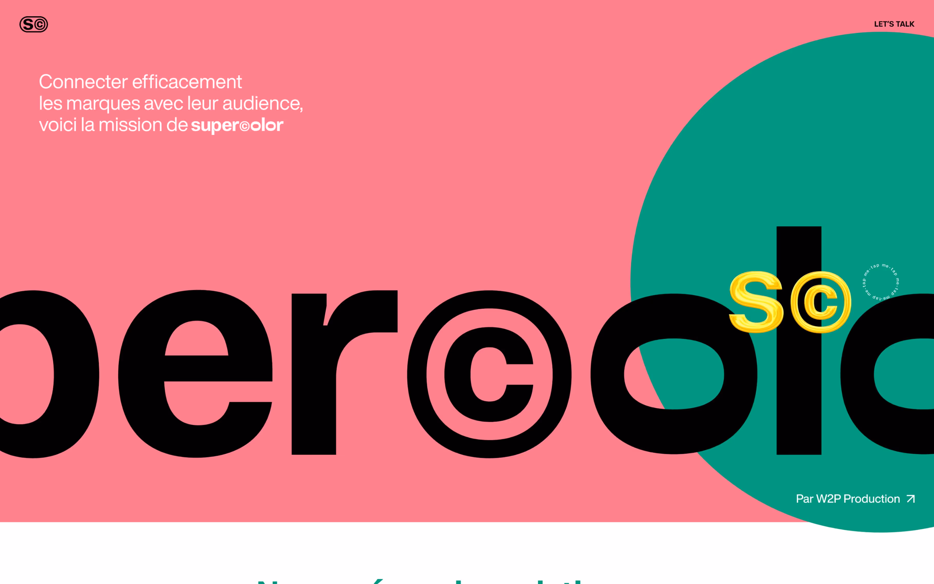Vignette du site webflow Supercolor après création