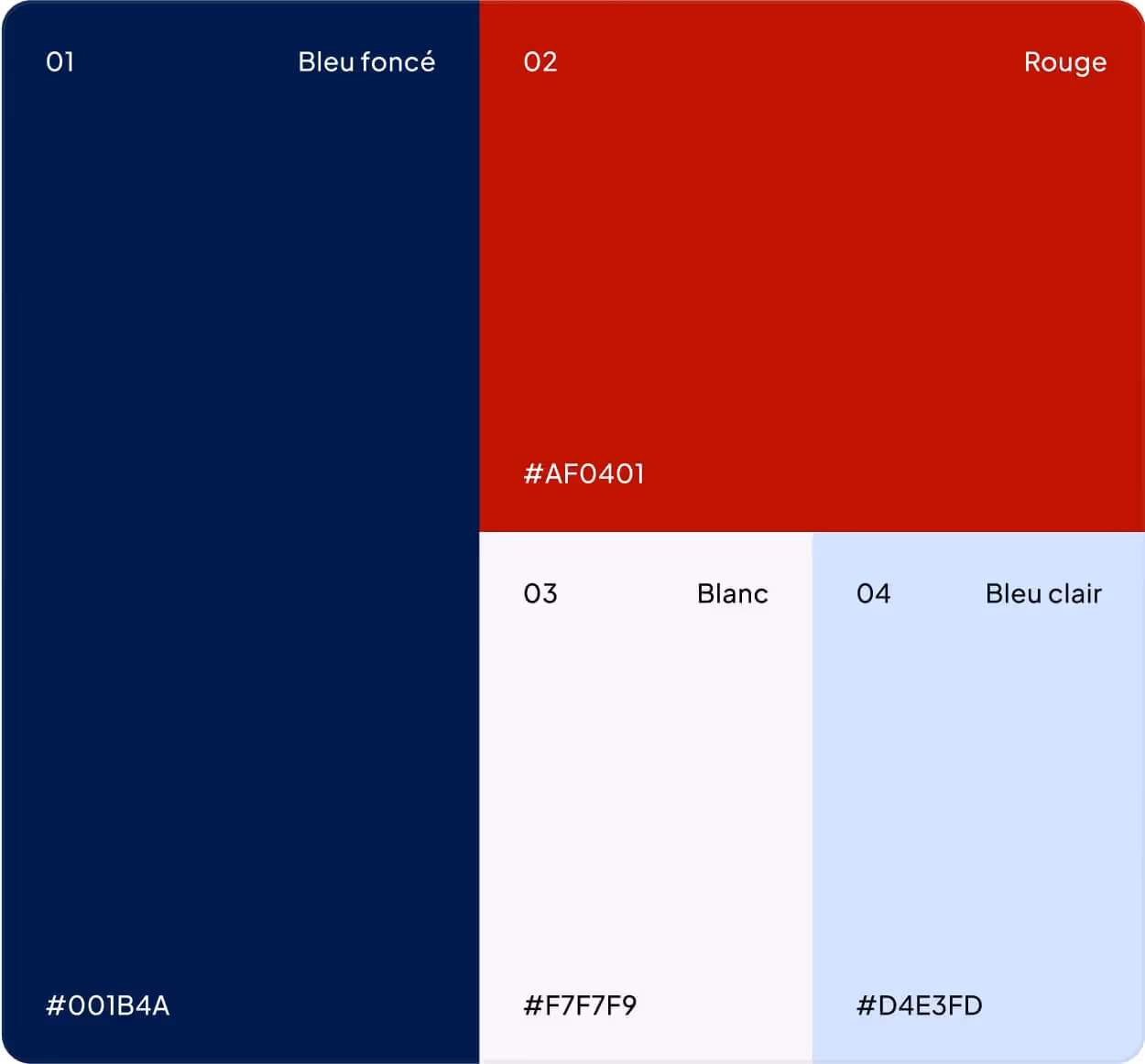 Couleurs de la nouvelle charte graphique Techmate